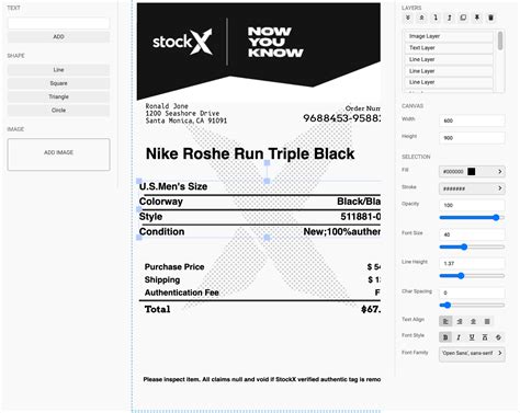 how to spot a stockx receipt